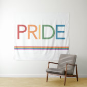 PRIDE レインボー ホワイト タペストリー (インサイチュ(横))