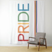 PRIDE レインボー ホワイト タペストリー (インサイチュ)