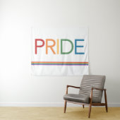 PRIDE レインボー ホワイト タペストリー (インサイチュ(横))
