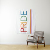 PRIDE レインボー ホワイト タペストリー (インサイチュ)