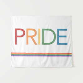 PRIDE レインボー ホワイト タペストリー
