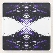 Pride Abstract 7 Deadly Sins Alcohol Ink Art ガラスコースター (正面)