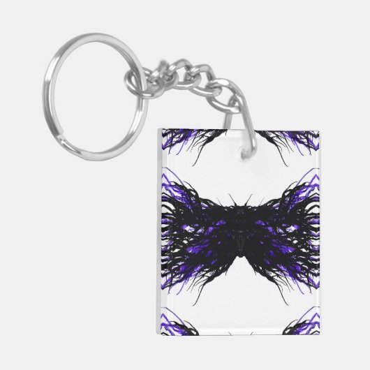 Pride Abstract 7 Deadly Sins Alcohol Ink Art キーホルダー (正面左)