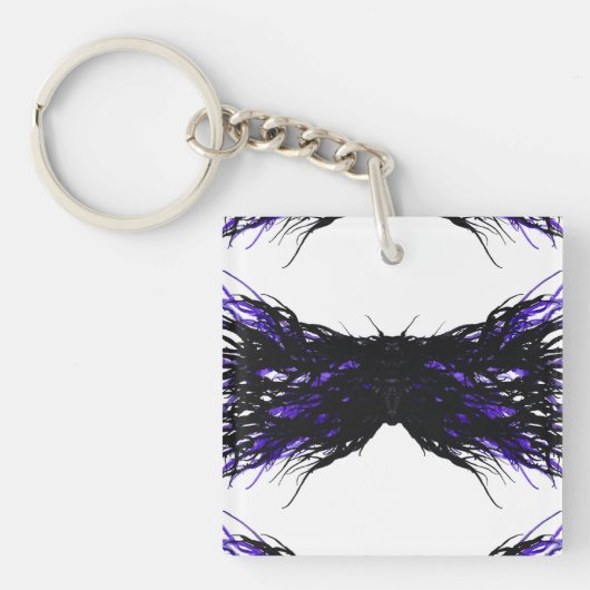 Pride Abstract 7 Deadly Sins Alcohol Ink Art キーホルダー (正面)