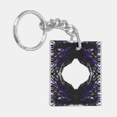 Pride Abstract 7 Deadly Sins Alcohol Ink Art キーホルダー (正面左)