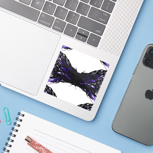 Pride Abstract 7 Deadly Sins Alcohol Ink Art シール (ノートパソコンとiPhone)