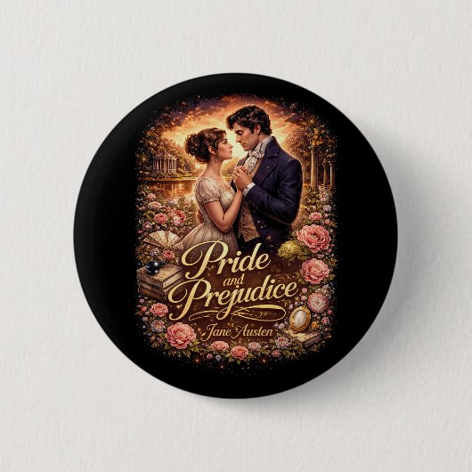 Pride and Prejudice 缶バッジ (正面)