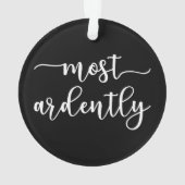 Pride And Prejudice Mr. Darcy - Most Ardently I オーナメント (裏面)