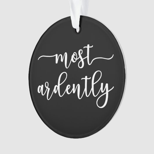 Pride And Prejudice Mr. Darcy - Most Ardently I オーナメント (正面)