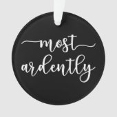 Pride And Prejudice Mr. Darcy - Most Ardently I オーナメント (正面)