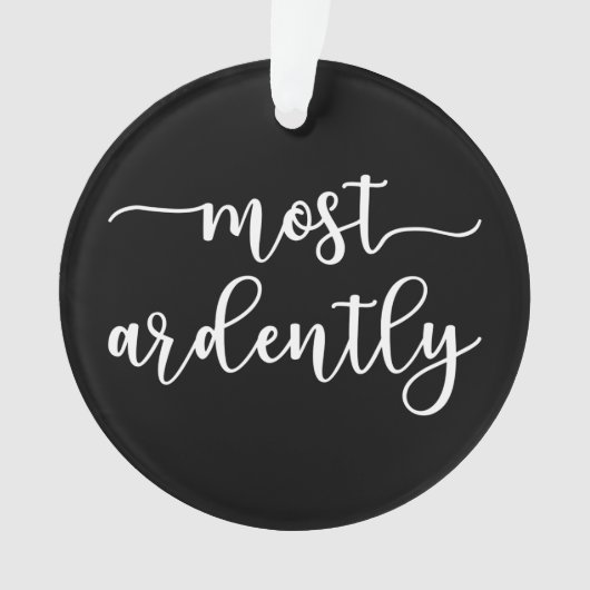 Pride And Prejudice Mr. Darcy - Most Ardently I オーナメント (正面)
