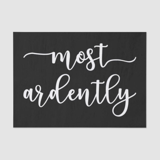 Pride And Prejudice Mr. Darcy - Most Ardently I 薄葉紙 (正面)