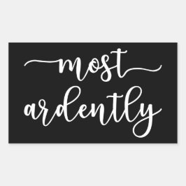 Pride And Prejudice Mr. Darcy - Most Ardently I 長方形シール