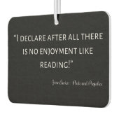 Pride and Prejudice Quote III カーエアーフレッシュナー (左)