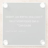 Pride and Prejudice Quote III ガラスコースター (裏面)