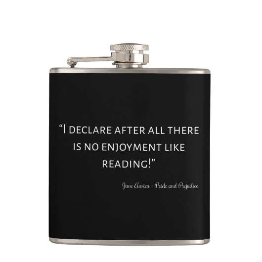 Pride and Prejudice Quote III フラスク (正面)
