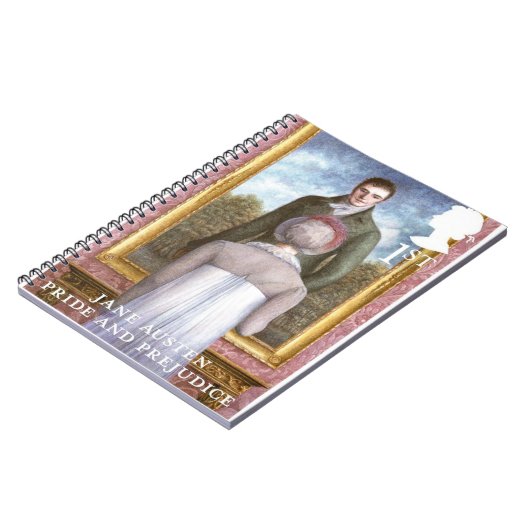 Pride and Prejudice Stamp Design ノートブック (左側)