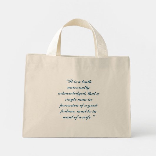 Pride and Prejudice  Tote Bag ミニトートバッグ (裏面)