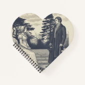 Pride and Prejudice with opening line quote  ノートブック (正面)