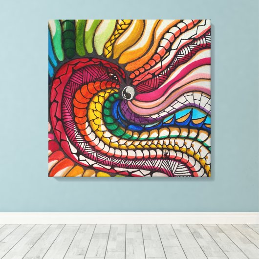 Pride Bird キャンバスプリント (インサイチュ (ウッドフロア))