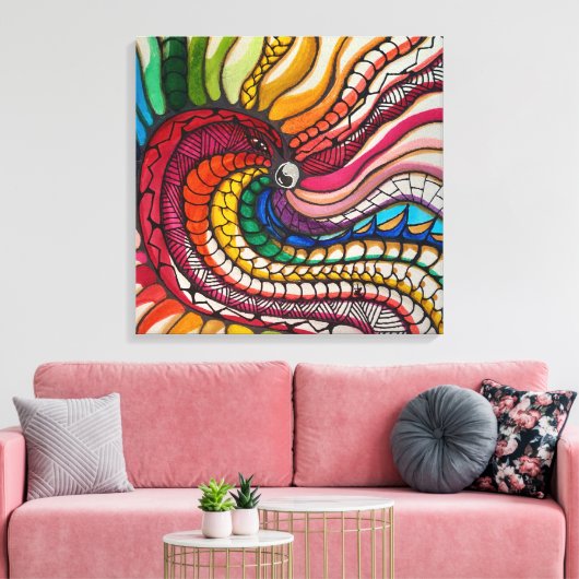 Pride Bird キャンバスプリント (インサイチュ (リビング))