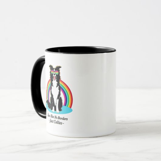 „Pride Collie“ Tasse マグカップ (正面左)