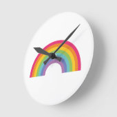 Pride Day Rainbow ラウンド壁時計 (傾斜)