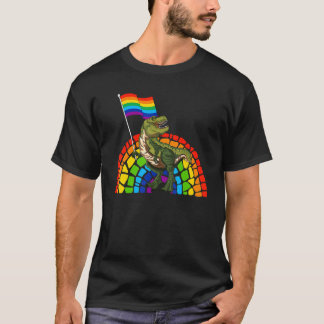Pride Dinosaur LGBT Gay Lesbian Transgender Trans  Tシャツ