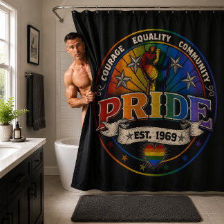 Pride est. 1969 シャワーカーテン
