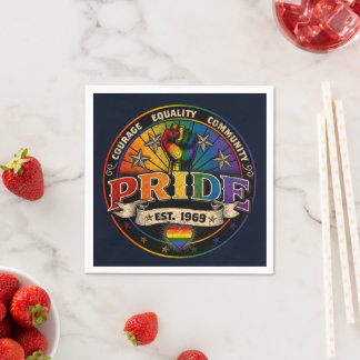 Pride est. 1969 スタンダードカクテルナプキン