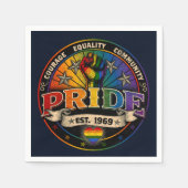 Pride est. 1969 スタンダードカクテルナプキン (正面)