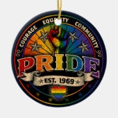 Pride est. 1969 セラミックオーナメント (正面)