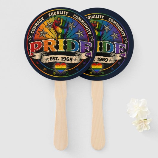 Pride est. 1969 ハンドファン (正面&裏面)