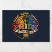 Pride est. 1969 リキュールボトルラベル (シングルラベル)