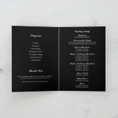 Pride Flag ゲイ ウェディング 写真 Typography 折りたたみ プログラム (内部)