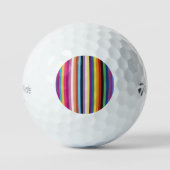 Pride Flag Colorful Stripes Pattern ゴルフボール (正面)