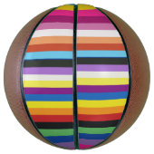 Pride Flag Colorful Stripes Pattern Basketball バスケットボール (縦)
