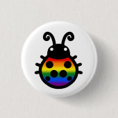 Pride Flag Ladybug Pin Badge 缶バッジ (正面)