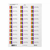 Pride Flag Rainbow ラベル (フルシート)