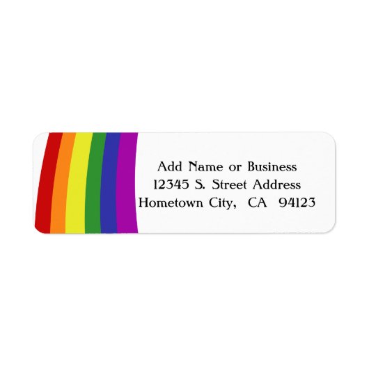 Pride Flag Rainbow ラベル (正面)