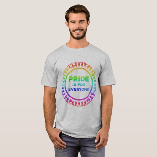 Pride is for Everyone Tシャツ (正面フル)