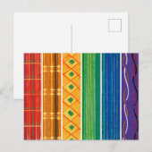 Pride Japanese Woodblock Textile Patterns ポストカード (正面/裏面)