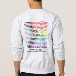 Pride LGBT ダイバーシティ レインボー ワードクラウド オーダーメイド スウェットシャツ