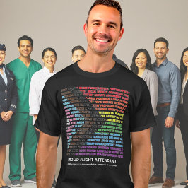 Pride LGBT ダイバーシティ レインボー ワードクラウド オーダーメイド Tシャツ