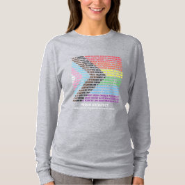 Pride LGBT ダイバーシティ レインボー ワードクラウド オーダーメイド Tシャツ