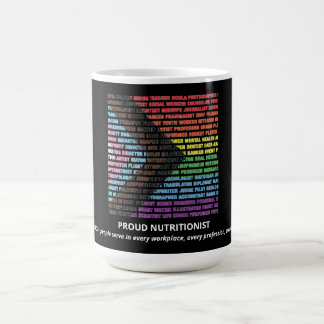 Pride LGBT Diversity Rainbow ワードクラウド オーダーメイド コーヒーマグカップ