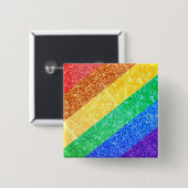Pride LGBTQA+ レインボー 缶バッジ (正面&裏面)
