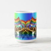 Pride | LGBTQIA+ コミュニティと旗 コーヒーマグカップ (中央)
