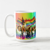 Pride | LGBTQIA+ コミュニティと旗 コーヒーマグカップ (左)