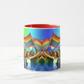 Pride | LGBTQIA+ コミュニティと旗 マグカップ (中央)